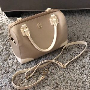 Tory Burch Nude Handbag w/ crossbody strap